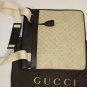 GUCCI MESSENGER BAG $1450 BROWN LOGO PALLADIUM LOCKED LOGO GUCCICCIMA SACHEL NEW