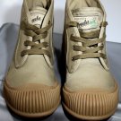 PRADA SPORT SHOES $640 BROWN NYLON/DENIM GROOVED CAP TOE TRAINERS 7.5 40.5 NEW