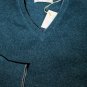 BRUNELLO CUCINELLI SWEATER MOSS GREEN 100%CASHMERE V-NECK PULLOVER XXXL 58e NEW