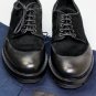 PRADA SHOES $1090 BLACK CALFHAIR RUBBER DIPPED LUG SOLE CAPTOE DERBY 9 42 NEW