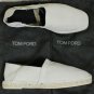 TOM FORD SHOES $800 IVORY SUEDE/COTTON HANDMADE SUMMER ESPADRILLES 9 42 NEW
