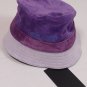 DSQUARED2 HAT $485 PURPLE/GRAY CALFSKIN LOGO FEDORA BUCKET HAT UNISEX MEDIUM NEW