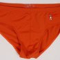 PRADA SWIMSUIT $295 DK ORANGE LOGO BEACHWEAR SWIM BRIEF BATHING SLIP XL 54e NEW