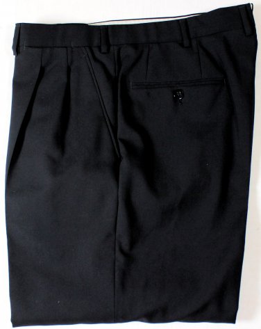 BRIONI PANTS $1620 BLACK 100%WOOL SIGMA HANDMADE DRESS SLACKS 32 48 NEW