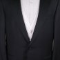 ZEGNA SUIT $2890 BLACK SATIN PEAKED LAPEL 1-BTN 100%WOOL TUXEDO 48R 58e NEW