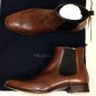 PRADA SHOES $1040 BROWN CALF WING-TIP ORNAMENT CHELSEA ANKLE BOOTS 9.5 42.5 NEW