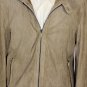 ZEGNA COAT $4495 DESERT BROWN 100%AFRICAN LAMBSKIN PERFORATED BOMBER 48 58e NEW