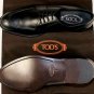 TOD'S SHOES $645 BLACK SPLIT TOE TONAL STITCH LACE UP DERBYS 8.5 41.5e NEW