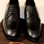 TOD'S SHOES $645 BLACK SPLIT TOE TONAL STITCH LACE UP DERBYS 8.5 41.5e NEW