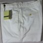 BORRELLI PANTS $545 WHITE HANDMADE CHINO SUMMER TROUSERS SLACKS 38 54e NEW
