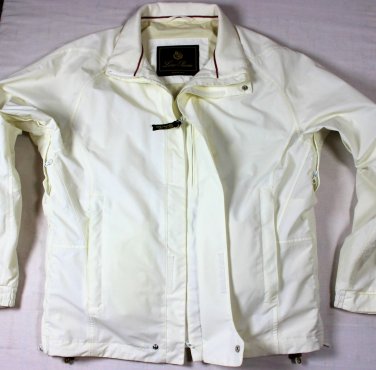 LORO PIANA JACKET $2380 IVORY WOOL/NYLON STORM SYSTEM SKI JACKET COAT M 50e NEW