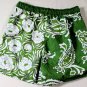 ETRO SWIM TRUNKS $345 GREEN/WHITE FLORAL PAISLEY SPLIT LOGO SWIMSUIT XL 54 NEW
