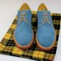 CESARE PACIOTTI SHOES $495 SKY BLUE SUEDE MADISON AVE DOWNTOWN DERBY 12 45e NEW