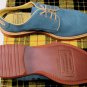 CESARE PACIOTTI SHOES $495 SKY BLUE SUEDE MADISON AVE DOWNTOWN DERBY 12 45e NEW