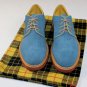 CESARE PACIOTTI SHOES $495 SKY BLUE SUEDE MADISON AVE DOWNTOWN DERBY 12 45e NEW