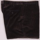 BRIONI PANTS $675 DARK BROWN/NAVY 100-COTTON CORDUROY HANDMADE SLACKS 32 48e NEW