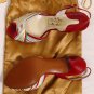 FERRAGAMO CREATIONS SHOE $1400 RED HANDMADE FULGENTE SILK BRAID SANDAL 6B 36 NEW