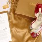 FERRAGAMO CREATIONS SHOE $1400 RED HANDMADE FULGENTE SILK BRAID SANDAL 6B 36 NEW