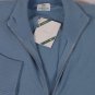 BORRELLI SWEATER $1590 SKY BLUE 100%CASHMERE DUAL ZIP BOMBER JUMPER SM 48e NEW