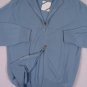 BORRELLI SWEATER $1590 SKY BLUE 100%CASHMERE DUAL ZIP BOMBER JUMPER SM 48e NEW