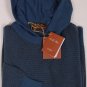 LORO PIANA SWEATER $1,695 BLUE STRIPED 100%CASHMERE HOODIE PULLOVER XXL 56e NEW