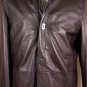 SALVATORE FERRAGAMO JACKET $4285 BROWN CALFSKIN LOGO GANCINI CAR COAT M 50e NEW
