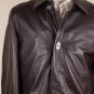SALVATORE FERRAGAMO JACKET $4285 BROWN CALFSKIN LOGO GANCINI CAR COAT M 50e NEW