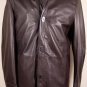 SALVATORE FERRAGAMO JACKET $4285 BROWN CALFSKIN LOGO GANCINI CAR COAT M 50e NEW