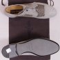 CESARE PACIOTTI SHOES $650 GRAY SUEDE CUT-OUT STUDDED OXFORDS 11 44e NEW