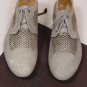 CESARE PACIOTTI SHOES $650 GRAY SUEDE CUT-OUT STUDDED OXFORDS 11 44e NEW