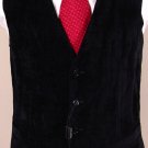 DOLCE & GABBANA VEST $675 BLACK VELVET GILET LOGO HARDWARE WAISTCOAT 36 46e NEW