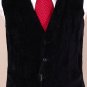 DOLCE & GABBANA VEST $675 BLACK VELVET GILET LOGO HARDWARE WAISTCOAT 36 46e NEW