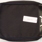 DOLCE & GABBANA $395 BLACK LEATHER/NYLON LOGO ORNAMENTED TRAVEL DIVIDER CASE NEW