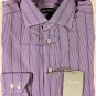 TOM FORD SHIRT $695 PURPLE MICRO-CHECK STRIPE OXFORD DRESS SHIRT 15.75/35 40 NEW