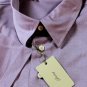 BRIONI POLO $395 SMOKE PURPLE COMBED COTTON 3-BTN POLO GOLF SHIRT MED 50e NEW