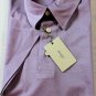 BRIONI POLO $395 SMOKE PURPLE COMBED COTTON 3-BTN POLO GOLF SHIRT MED 50e NEW