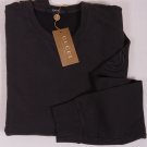 GUCCI SWEATER $695 BLACK COTTON BLEND LOGO GG EMBROIDER SLEEVE CREWNECK S 48 NEW