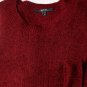 GUCCI SWEATER $1295 RED/BLACK 100%CASHMERE LOGO CREST ORNAMENT JUMPER L 52e NEW