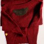GUCCI SWEATER $1295 RED/BLACK 100%CASHMERE LOGO CREST ORNAMENT JUMPER L 52e NEW