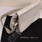 GIORGIO ARMANI BAG $1875 BEIGE CALFSKIN LOGO MESSENGER CARRY-ON SHOULDER BAG NEW
