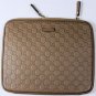 GUCCI iPAD CASE $665 TAUPE LOGO GUCCISSIMA EMBOSSED iPAD PROTECTOR CASE NEW