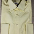 BRIONI SHIRT $595 PALE YELLOW OXFORD FRENCH CUFF DRESS SHIRT 15 3/4 /35 40e NEW