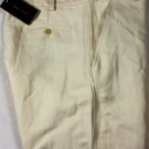 BOTTEGA VENETA PANTS $740 BEIGE LINEN/COTTON RIVET FLY TWILL TROUSERS 36 52e NEW