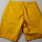 KITON SHORTS $595 YELLOW 5-PKT LOGO EMBROIDER HANDMADE CHINO SHORTS 32 48e NEW