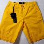 KITON SHORTS $595 YELLOW 5-PKT LOGO EMBROIDER HANDMADE CHINO SHORTS 32 48e NEW