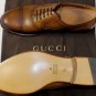 GUCCI SHOES $745 BROWN TOE ORNAMENTED CAPTOE GLAMOUR BROGUE 9.5 42.5e NEW