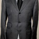 TOM FORD SUIT $4240 CHAR GRAY MOHAIR/LINEN/SILK HANDMADE 3-BTN SUIT 38R 50e NEW