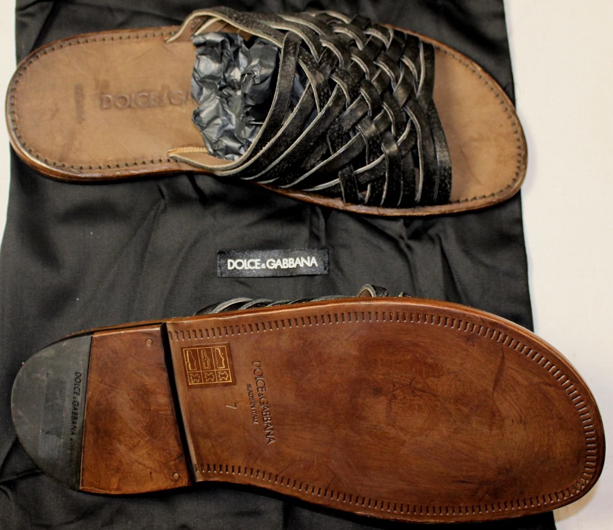 dolce and gabbana gladiator sandals