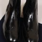 PRADA SHOES $755 BLACK LOGO ORNAMENTED STACKED HEEL WING-TIP BOOT 10.5 43.5 NEW