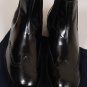 PRADA SHOES $755 BLACK LOGO ORNAMENTED STACKED HEEL WING-TIP BOOT 10.5 43.5 NEW